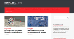 Desktop Screenshot of festivaldelamode.com