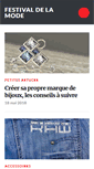 Mobile Screenshot of festivaldelamode.com